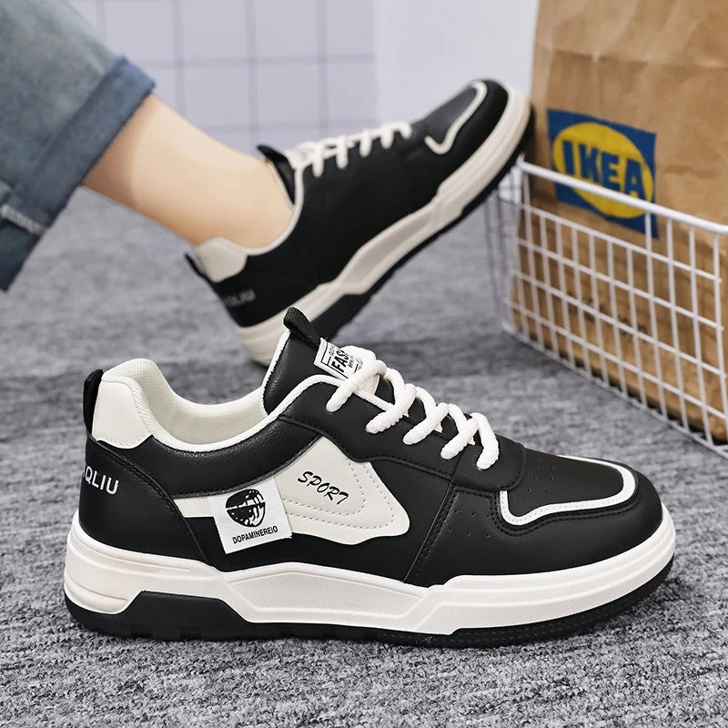 2024 Summer Men's Breathable White Sneakers - Trendy All-Match Casual Sports Shoes